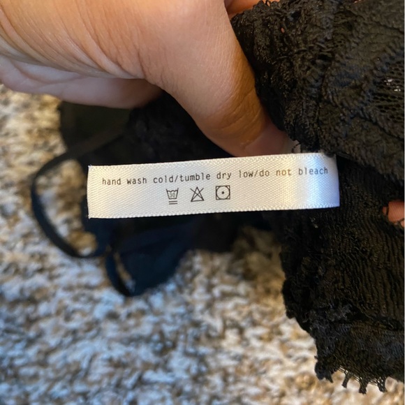 Anemone Bralette: Black, Small - Picture 7 of 7